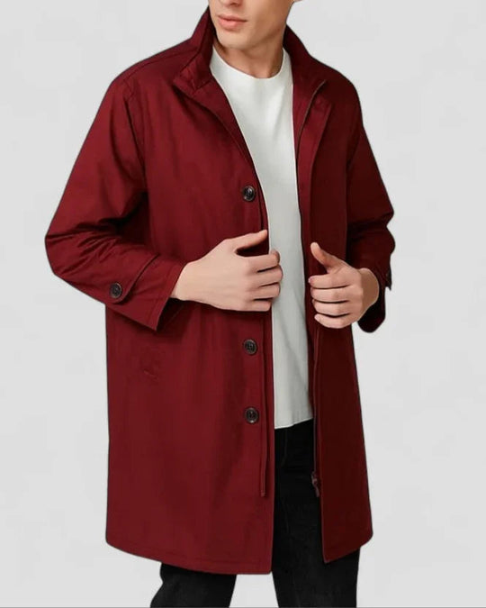 Heren Overjas Lange Minimalistisch Stijl 1