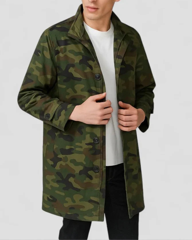 Heren Overjas Lange Minimalistisch Stijl 2