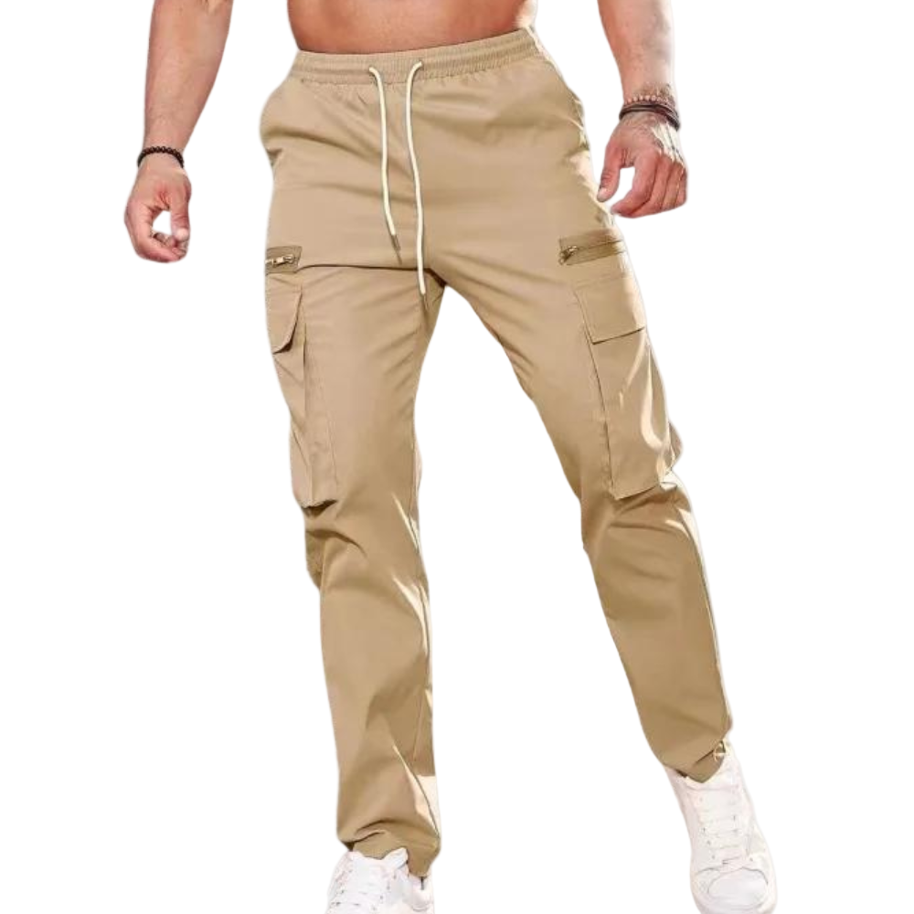 Heren Pantalon Casual met Rechte Pijpen voor Comfortabele Dagelijkse Stijl 0