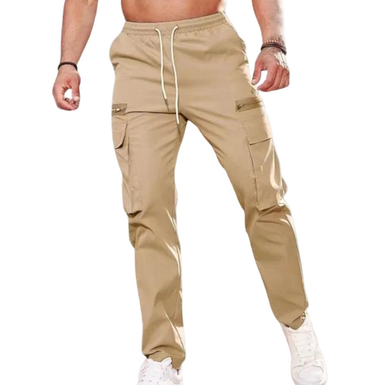 Heren Pantalon Casual met Rechte Pijpen voor Comfortabele Dagelijkse Stijl 0