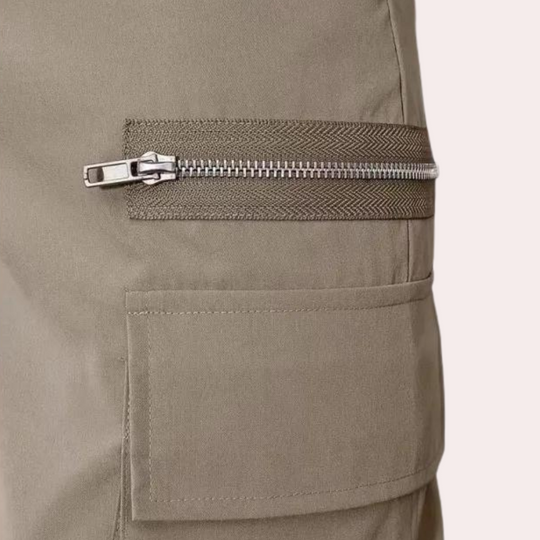 Heren Pantalon Casual met Rechte Pijpen voor Comfortabele Dagelijkse Stijl 1