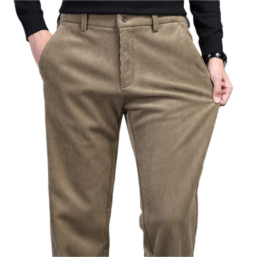 Heren Pantalon Corduroy Vierweg Stretch Katoen 0