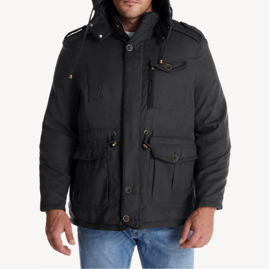Heren Parka Winterjas Met Afneembare Capuchon Voor Buitenactiviteiten 1