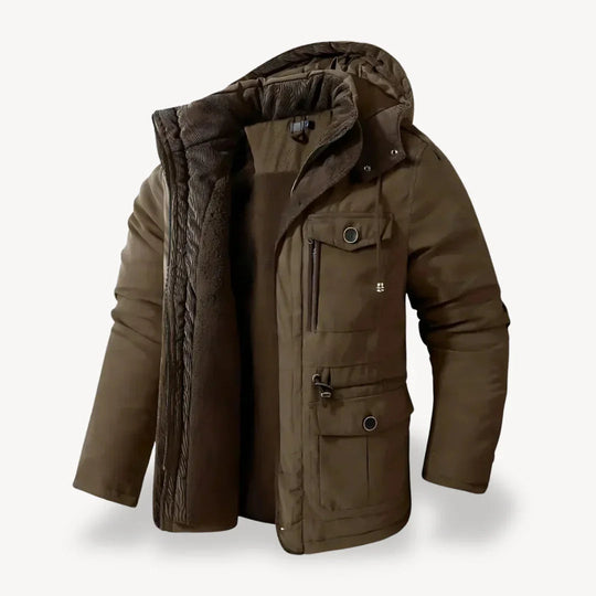 Heren Parka Winterjas Met Afneembare Capuchon Voor Buitenactiviteiten 2