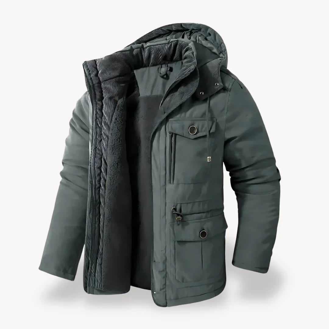 Heren Parka Winterjas Met Afneembare Capuchon Voor Buitenactiviteiten 3