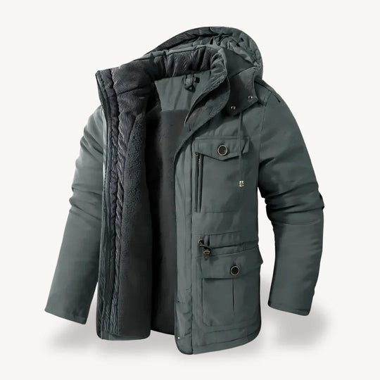 Heren Parka Winterjas Met Afneembare Capuchon Voor Buitenactiviteiten 3