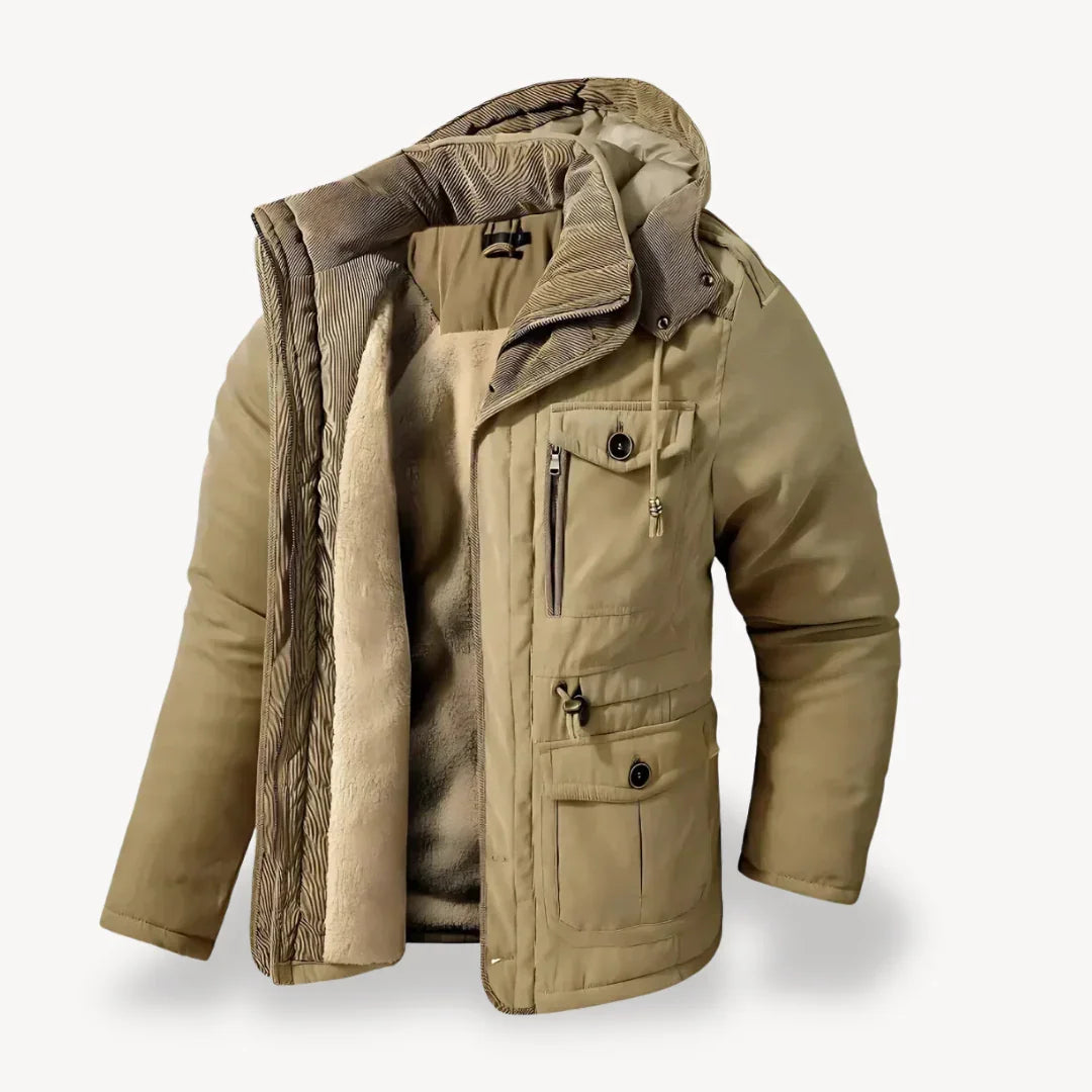 Heren Parka Winterjas Met Afneembare Capuchon Voor Buitenactiviteiten 4