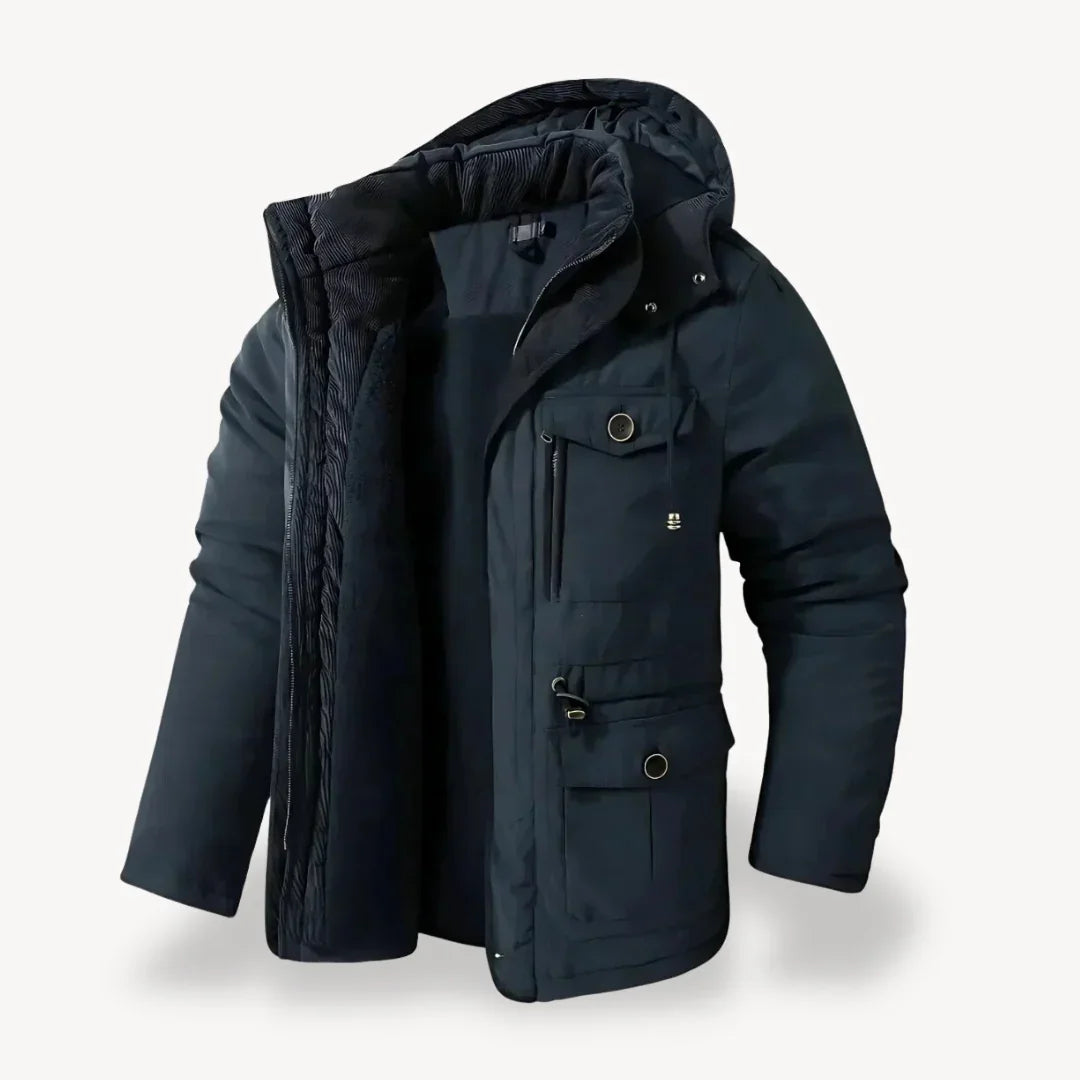 Heren Parka Winterjas Met Afneembare Capuchon Voor Buitenactiviteiten 5