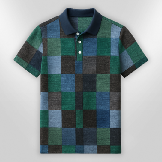 Heren Polo Korte Mouwen Casual Katoen Mix 4