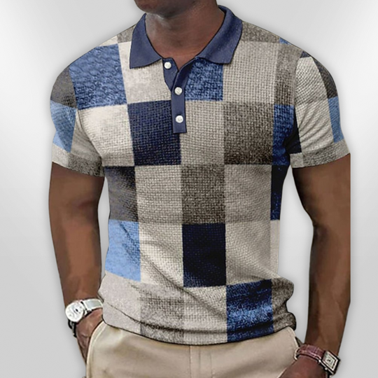 Heren Polo Korte Mouwen Casual Katoen Mix 9