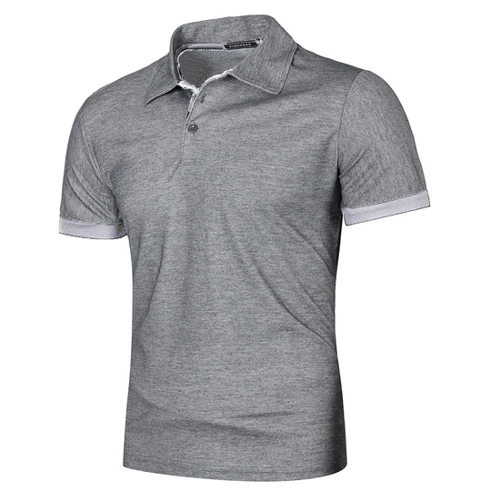 Heren Polo Shirt Korte Mouwen Contrastkleur Casual 6