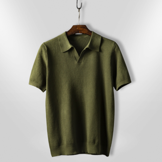 Heren Polo Slim Fit Ademend Polyester Katoenmix 0