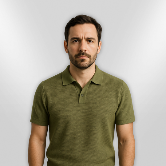 Heren Polo Slim Fit Ademend Polyester Katoenmix 1