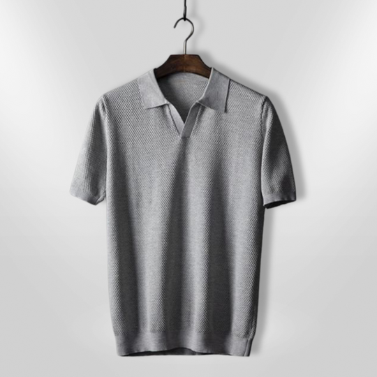 Heren Polo Slim Fit Ademend Polyester Katoenmix 3