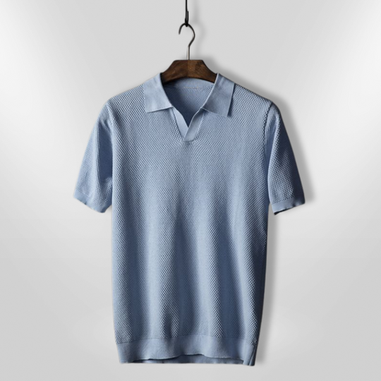 Heren Polo Slim Fit Ademend Polyester Katoenmix 4