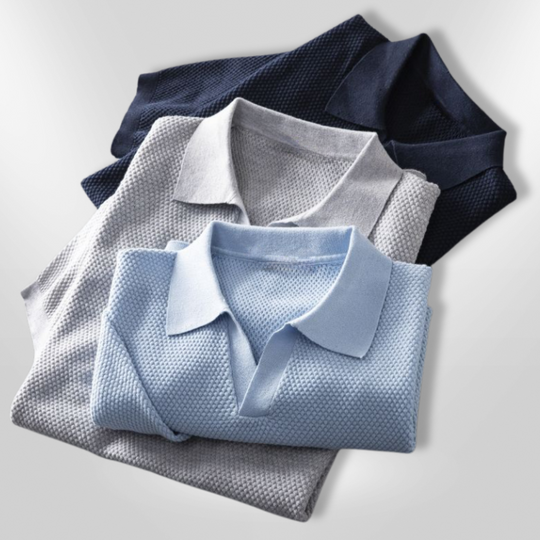 Heren Polo Slim Fit Ademend Polyester Katoenmix 6