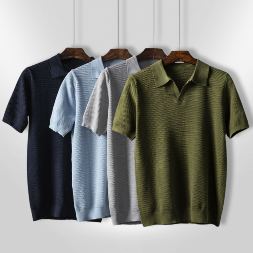 Heren Polo Slim Fit Ademend Polyester Katoenmix 7