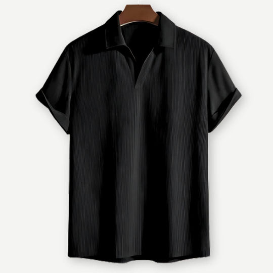 Heren Polo met Ribbelstructuur en Johnny Kraag 1