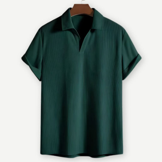 Heren Polo met Ribbelstructuur en Johnny Kraag 2