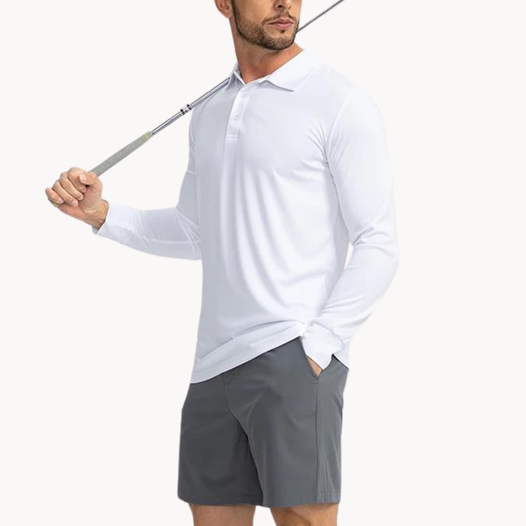 Heren Poloshirt Klassiek Met Knoopsluiting, Ademend en Flexibele Pasvorm 6