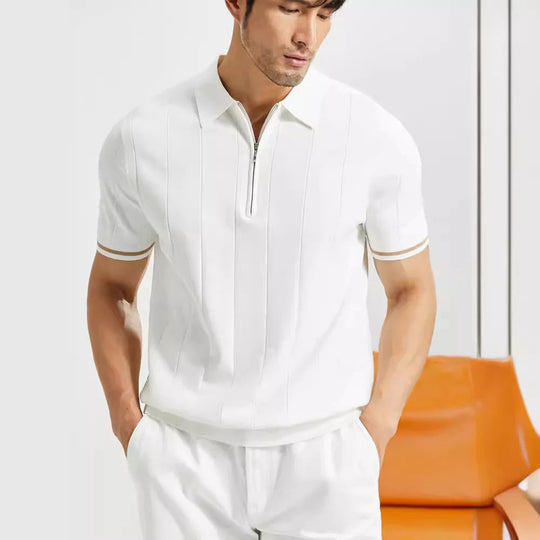 Heren Poloshirt Korte Mouwen Slanke Pasvorm Casual 2