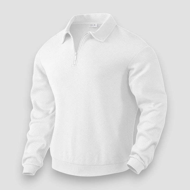 Heren Poloshirt met Rits en Sportieve Stijl 2