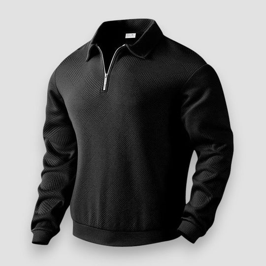 Heren Poloshirt met Rits en Sportieve Stijl 3