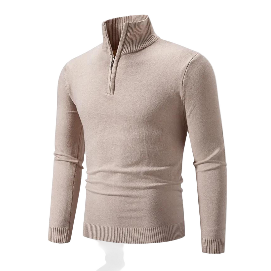 Heren Pullover Casual Ronde Halslijn met Ribgebreide Mouwen 0