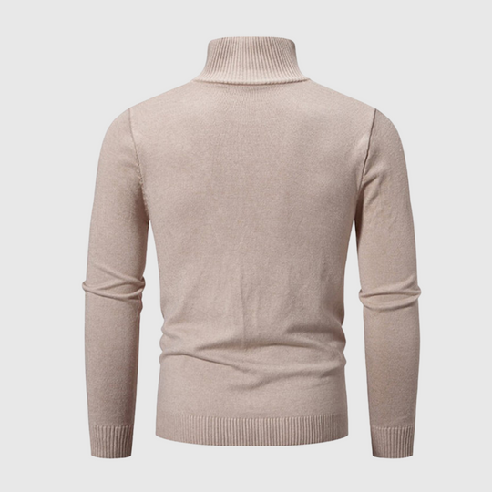 Heren Pullover Casual Ronde Halslijn met Ribgebreide Mouwen 1