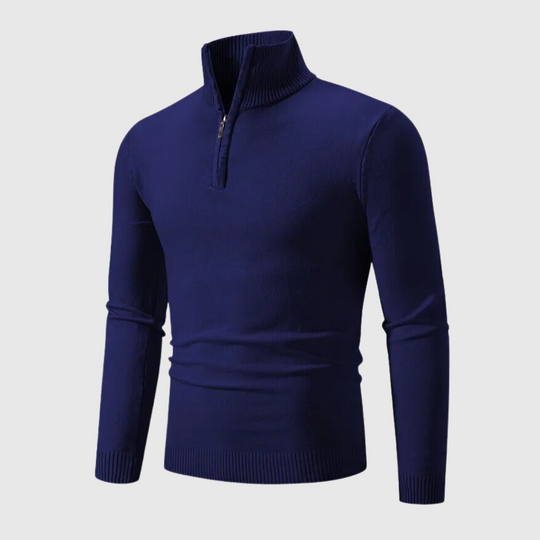 Heren Pullover Casual Ronde Halslijn met Ribgebreide Mouwen 3