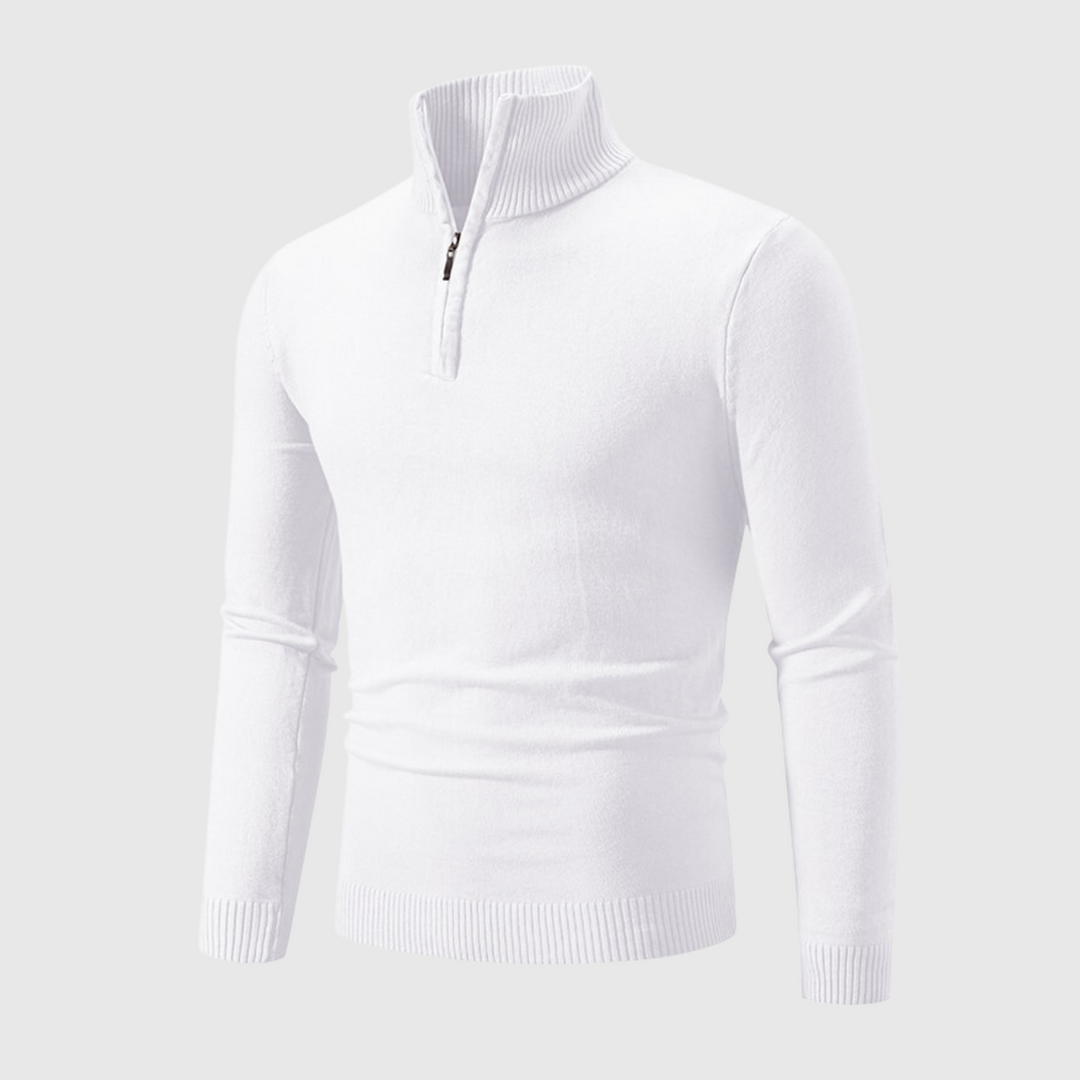 Heren Pullover Casual Ronde Halslijn met Ribgebreide Mouwen 4