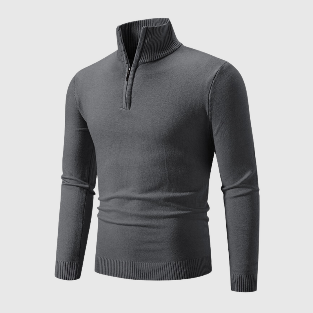 Heren Pullover Casual Ronde Halslijn met Ribgebreide Mouwen 5