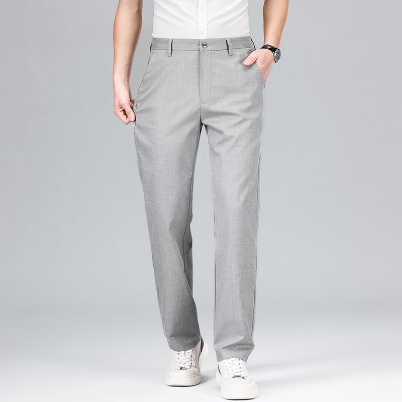 Heren Rechte Broek Tencel Linnenmix Relaxed Fit 2