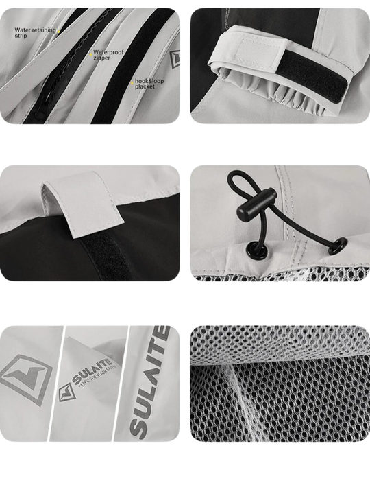 Heren Regenjas Waterdicht met Opbergtas voor Buitensport en Activiteiten 1