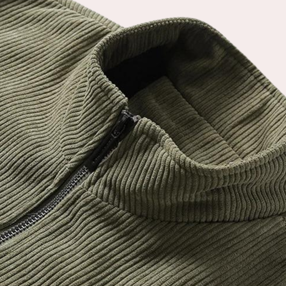 Heren Retro Fløjlsjakke met Tijdsloos Design 3