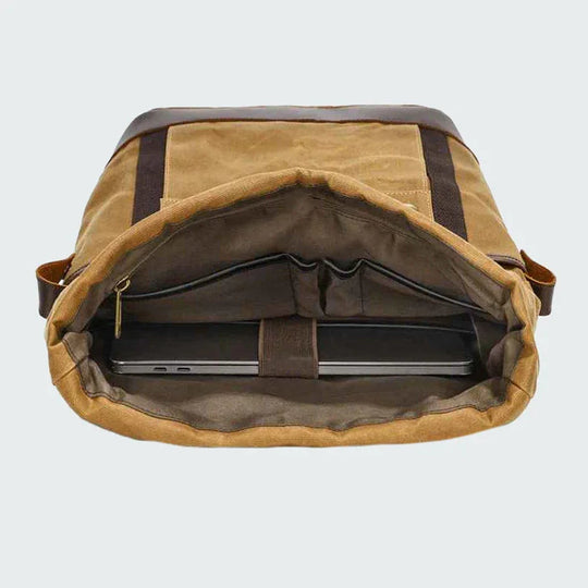 Heren Rugzak Roll-Top Vintage Stijl 8