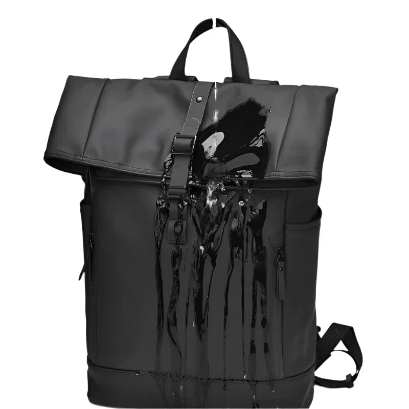 Heren Rugzak Rolltop Stijlvol Met Ruimte Voor Laptop En Persoonlijke Spullen 3