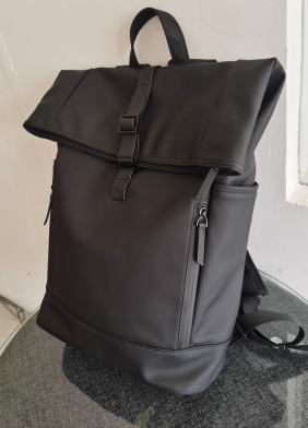 Heren Rugzak Rolltop Stijlvol Met Ruimte Voor Laptop En Persoonlijke Spullen 6