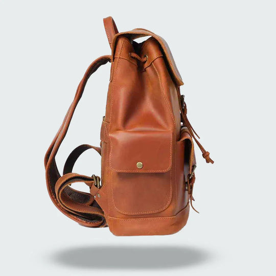 Heren Rugzak Vintage Stijl met Gespriem 6