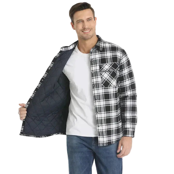 Heren Ruitvormige Langarmige Blazer 2