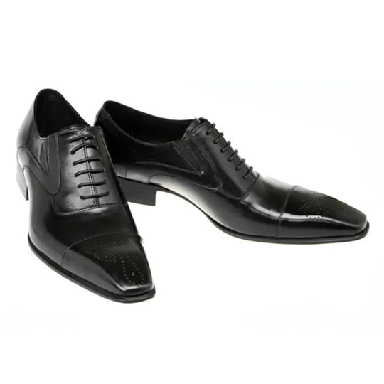 Heren Schoenen Oxford Vetersluiting Britse Casual Stijl 1
