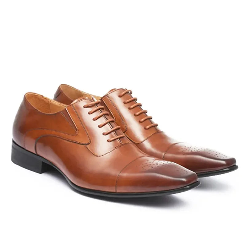 Heren Schoenen Oxford Vetersluiting Britse Casual Stijl 2
