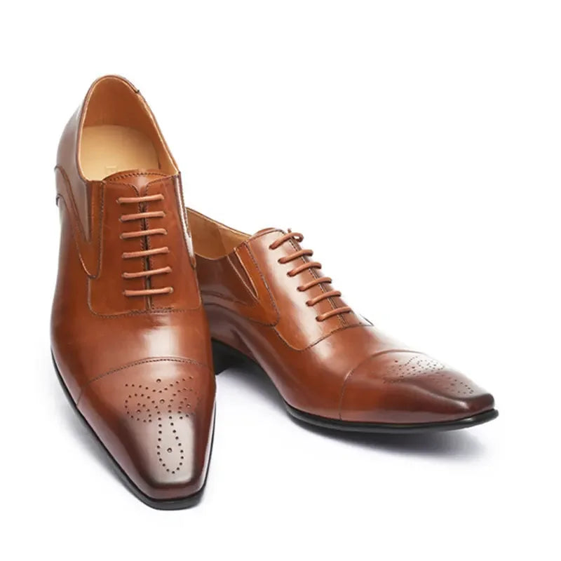Heren Schoenen Oxford Vetersluiting Britse Casual Stijl 3