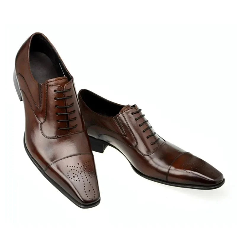 Heren Schoenen Oxford Vetersluiting Britse Casual Stijl 5