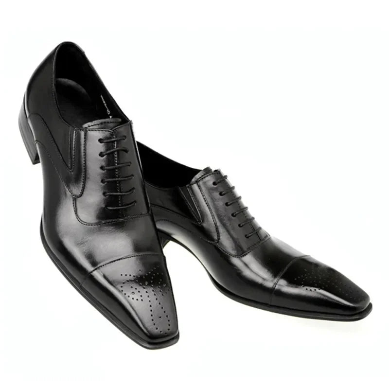 Heren Schoenen Oxford Vetersluiting Britse Casual Stijl 6
