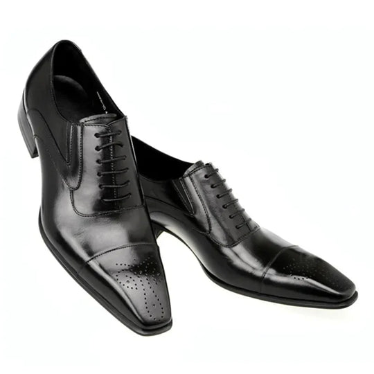 Heren Schoenen Oxford Vetersluiting Britse Casual Stijl 6