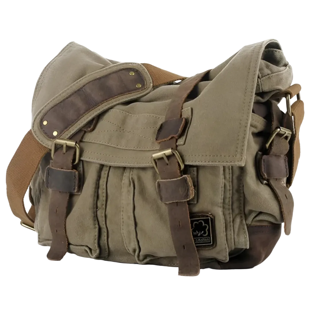 Heren Schoudertas Canvas Ruim 0