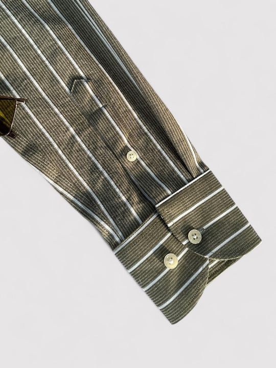 Heren Shirt Slim Fit Gestreept Ontwerp 4