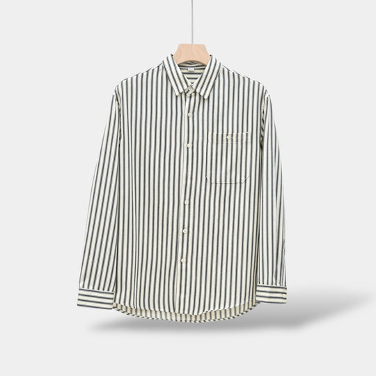 Heren Shirt met Lange Mouwen Gestreept Casual 8