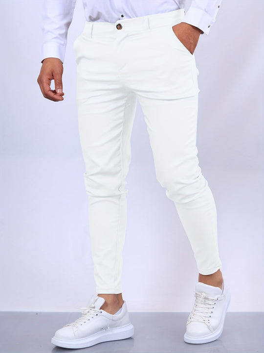 Heren Slim Fit Broek Modern Design 0